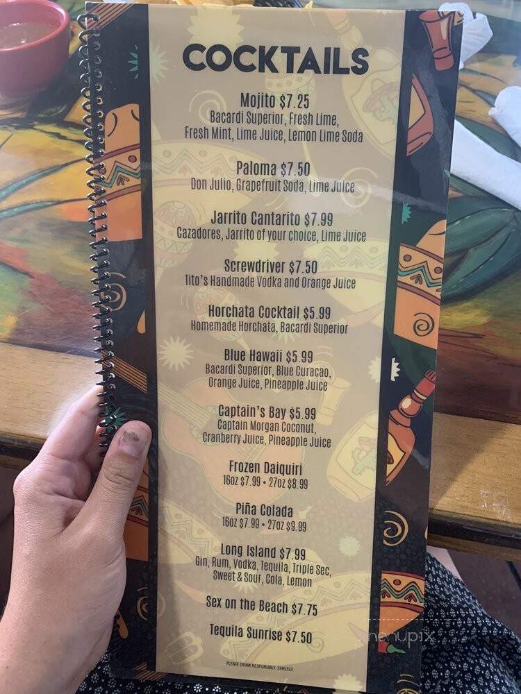 El Arado Mexican Grill # 2 - Indianapolis, IN menu_pic