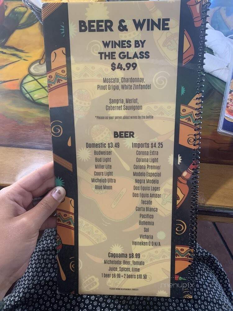 El Arado Mexican Grill # 2 - Indianapolis, IN menu_pic