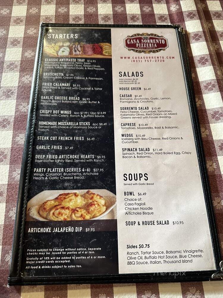 Casa Sorrento Pizzeria - Salinas, CA