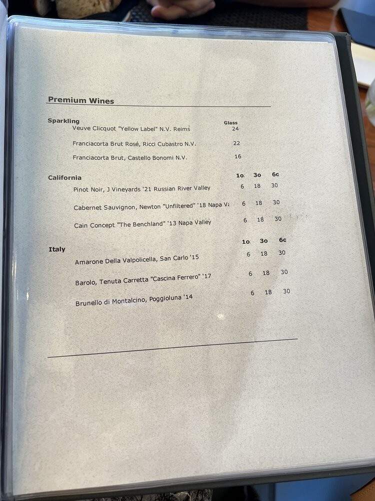 Michael's on Naples Restorante - Long Beach, CA menu_pic