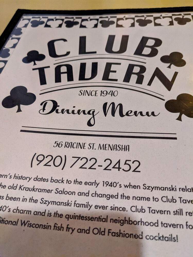 Club Tavern - Menasha, WI
