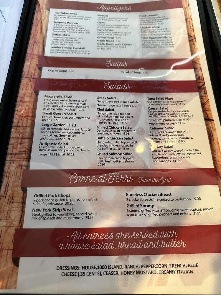 Sofia's - East Windsor, CT menu_pic