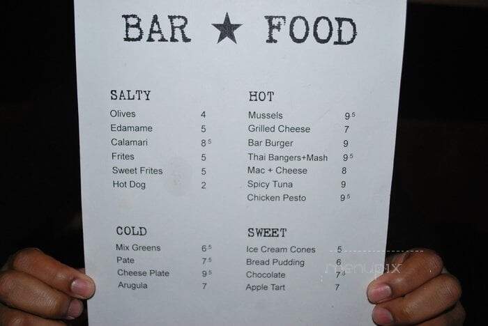 Bar Food - Los Angeles, CA menu_pic