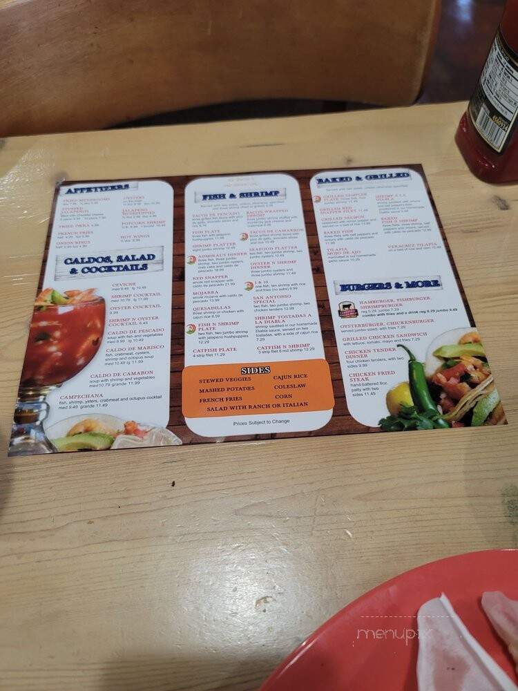 J Anthony's Seafood Cafe - San Antonio, TX menu_pic