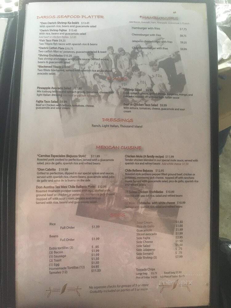 Don Dario's - Austin, TX menu_pic