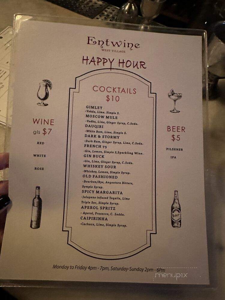 Entwine - New York, NY menu_pic