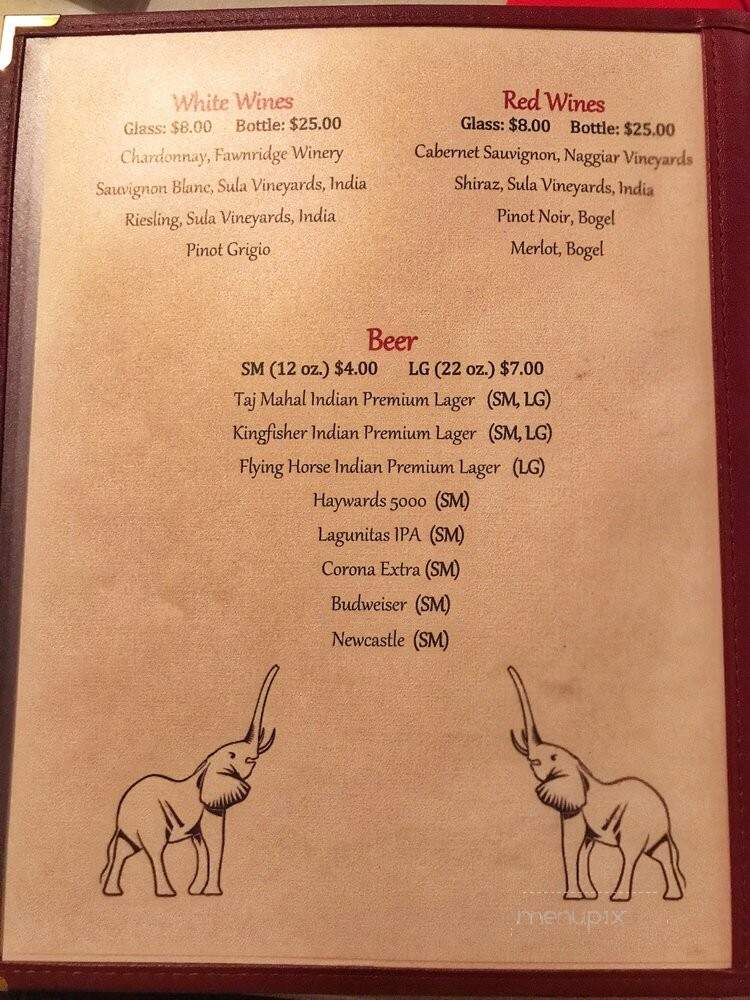 Mehfil Indian Restaurant - Roseville, CA menu_pic