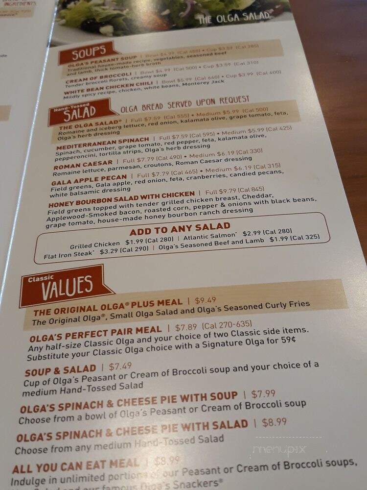 Olga's Kitchen - Allen Park, MI menu_pic