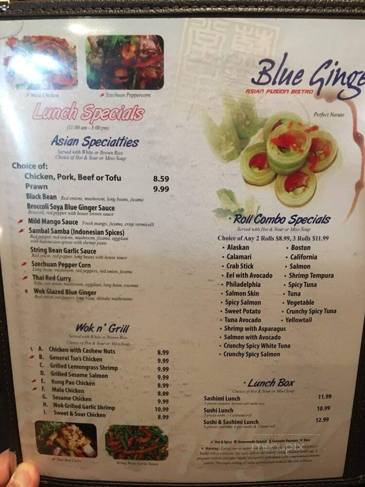 Blue Ginger Asian Fusion Bistro - Dublin, OH