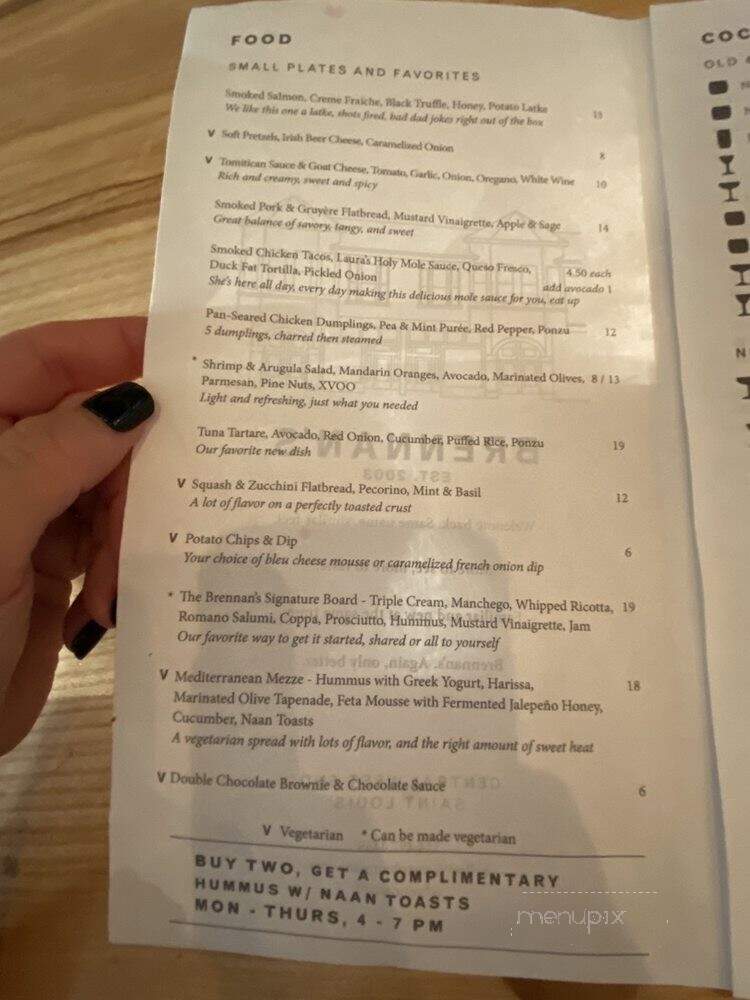 Maryland House at Brennan's - Saint Louis, MO menu_pic