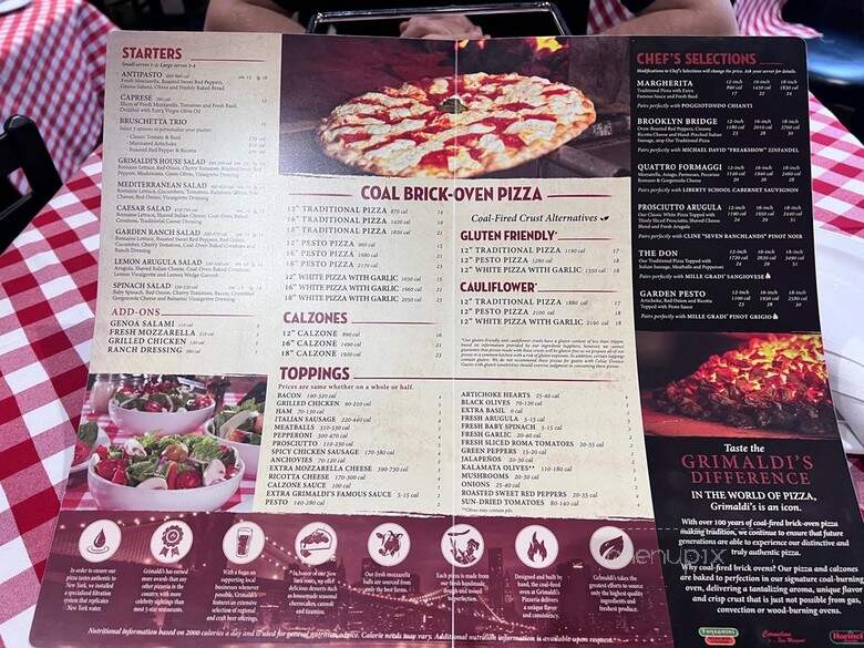 Grimaldi's - Dallas, TX menu_pic