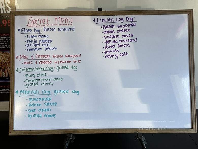 Fab Hot Dogs - Reseda, CA menu_pic