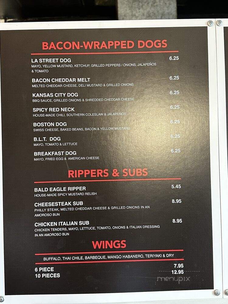 Fab Hot Dogs - Reseda, CA menu_pic