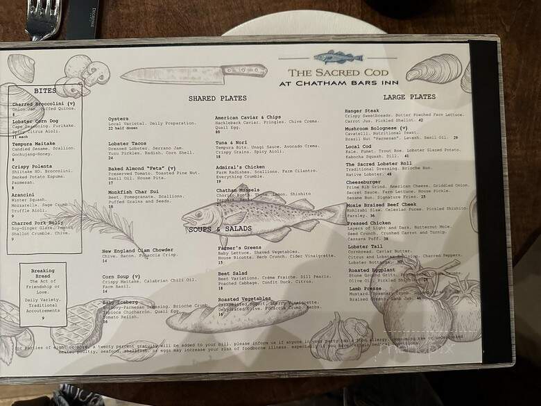 The Tavern at Chatham Bars Inn - Chatham, MA menu_pic