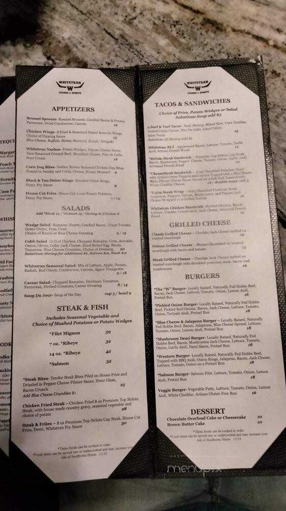 Whitstran Brewing Co Pub - Prosser, WA menu_pic