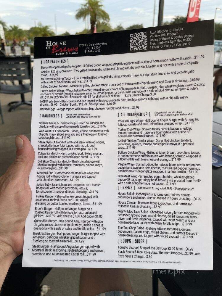 House of Brews - Lutz, FL menu_pic