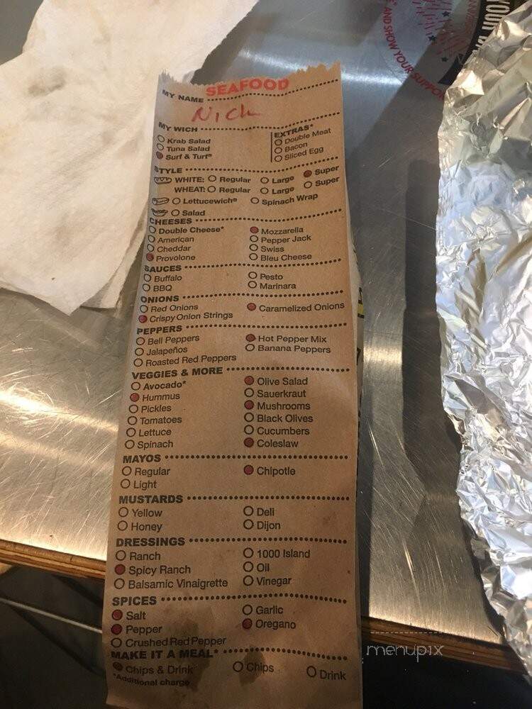 Which Wich Superior Sandwiches - Houston, TX menu_pic