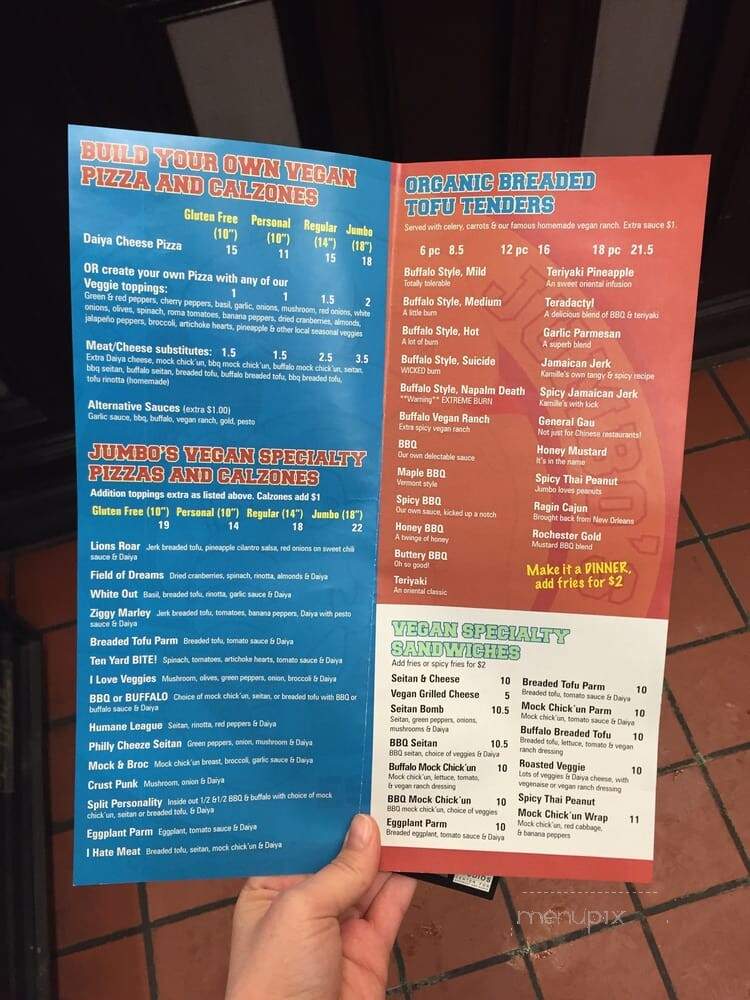 Eat at Jumbo's - Somerville, MA menu_pic
