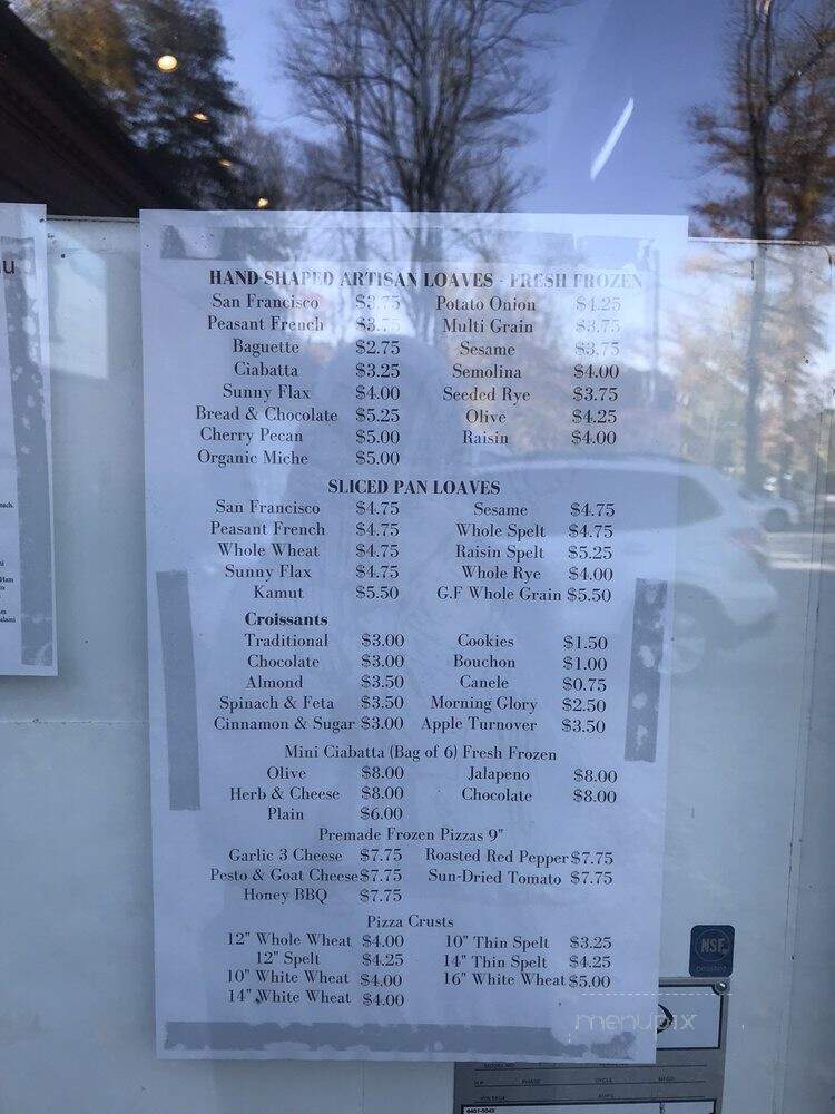 Berkshire Mountain Bakery Incorporated - Housatonic, MA menu_pic