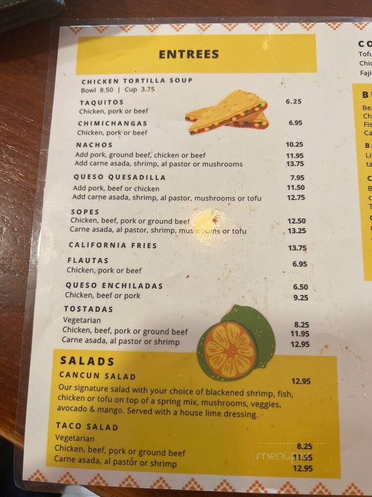Coco Renos - Long Beach, CA menu_pic