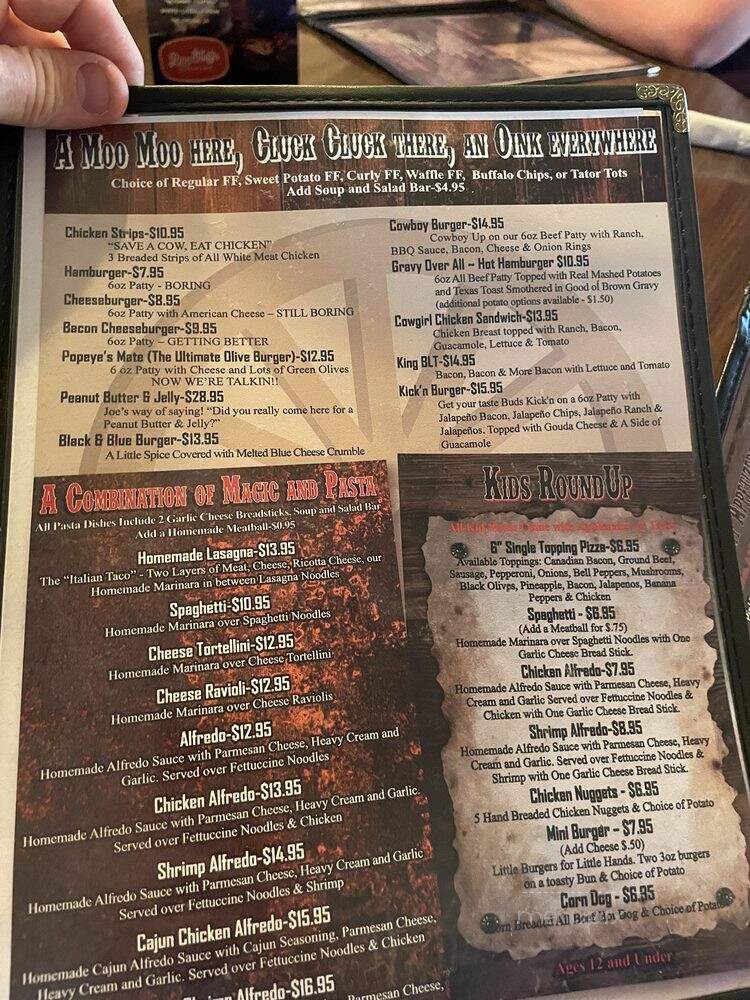 Slatewood Restaurant - Newcastle, WY menu_pic