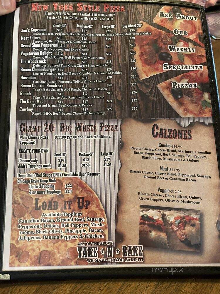 Slatewood Restaurant - Newcastle, WY menu_pic
