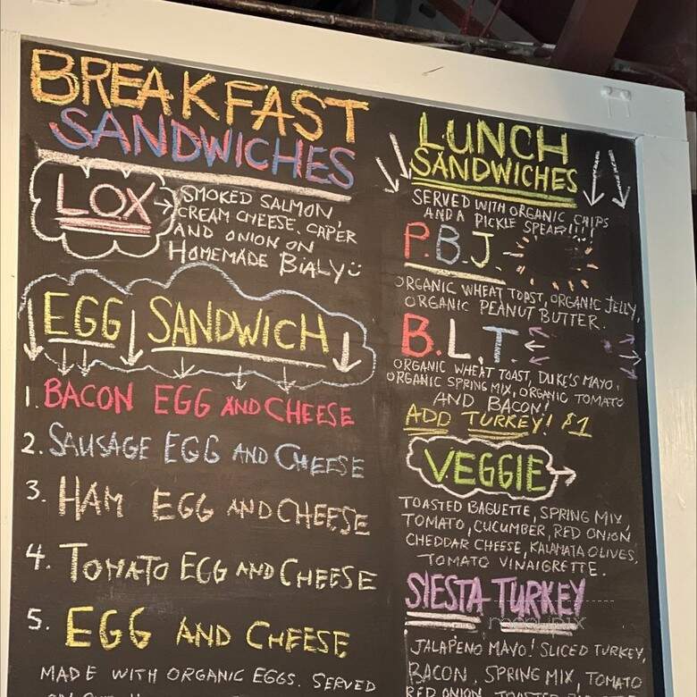 Local Coffee + Tea - Sarasota, FL menu_pic
