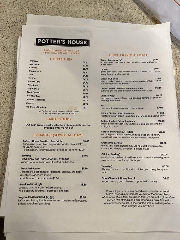 Potter's House Coffee House - Washington, DC