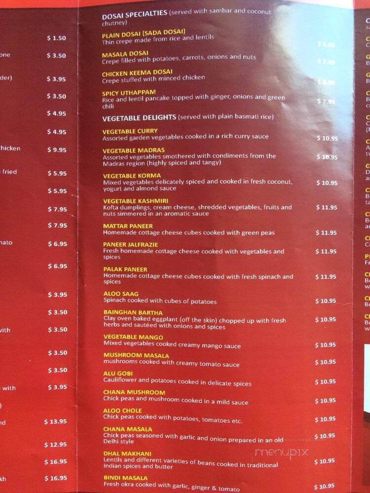Sitar Palace - Bergenfield, NJ menu_pic
