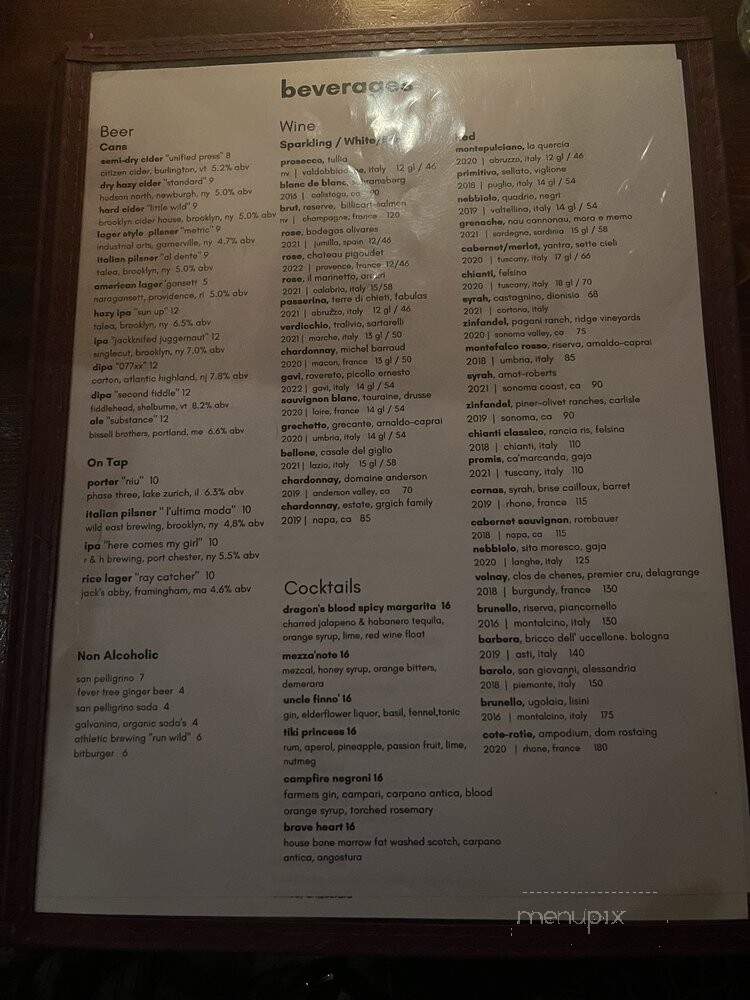 The Cookery - Dobbs Ferry, NY menu_pic