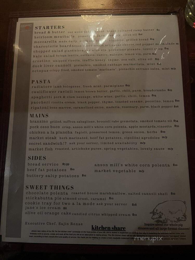 The Cookery - Dobbs Ferry, NY menu_pic