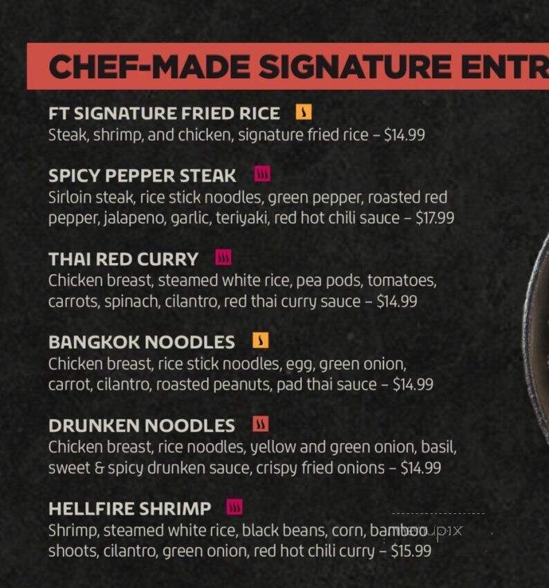 Flat Top Grill - Lombard, IL menu_pic
