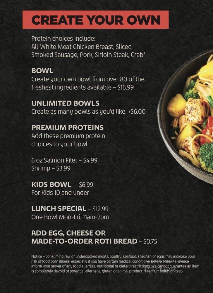 Flat Top Grill - Lombard, IL menu_pic