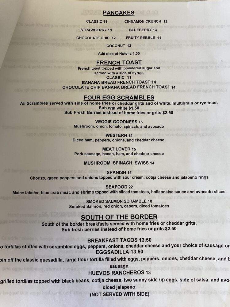 The Boca Beach House - Boca Raton, FL menu_pic
