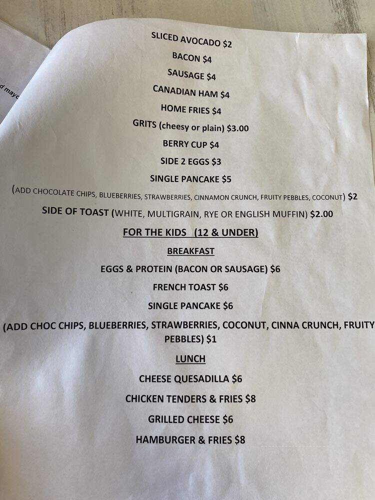 The Boca Beach House - Boca Raton, FL menu_pic