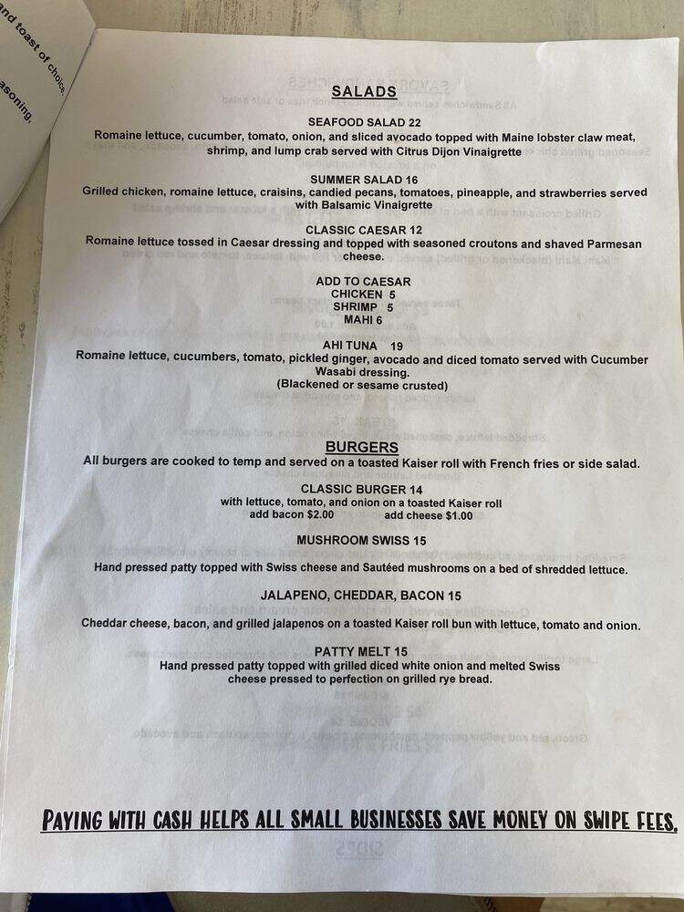 The Boca Beach House - Boca Raton, FL menu_pic
