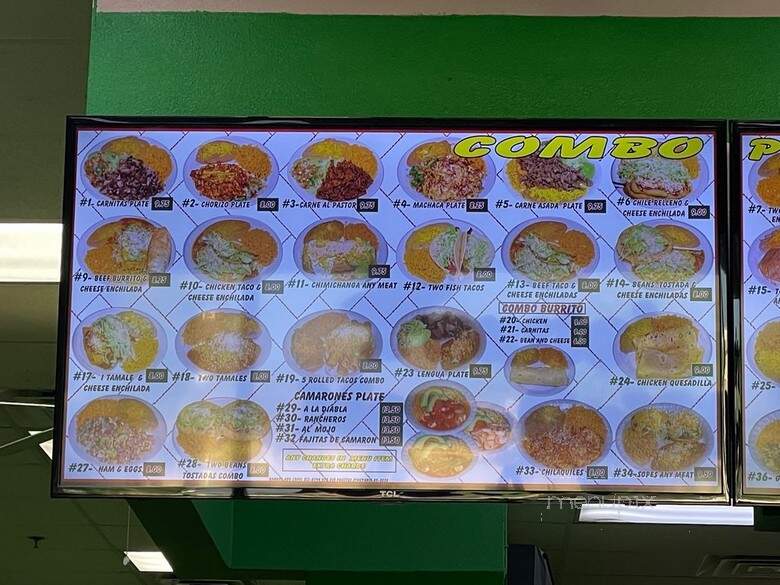 Faustos Mexican Grill - Henderson, NV menu_pic