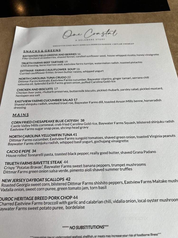Libbys Restaurant Incorporated - Fenwick Island, DE menu_pic