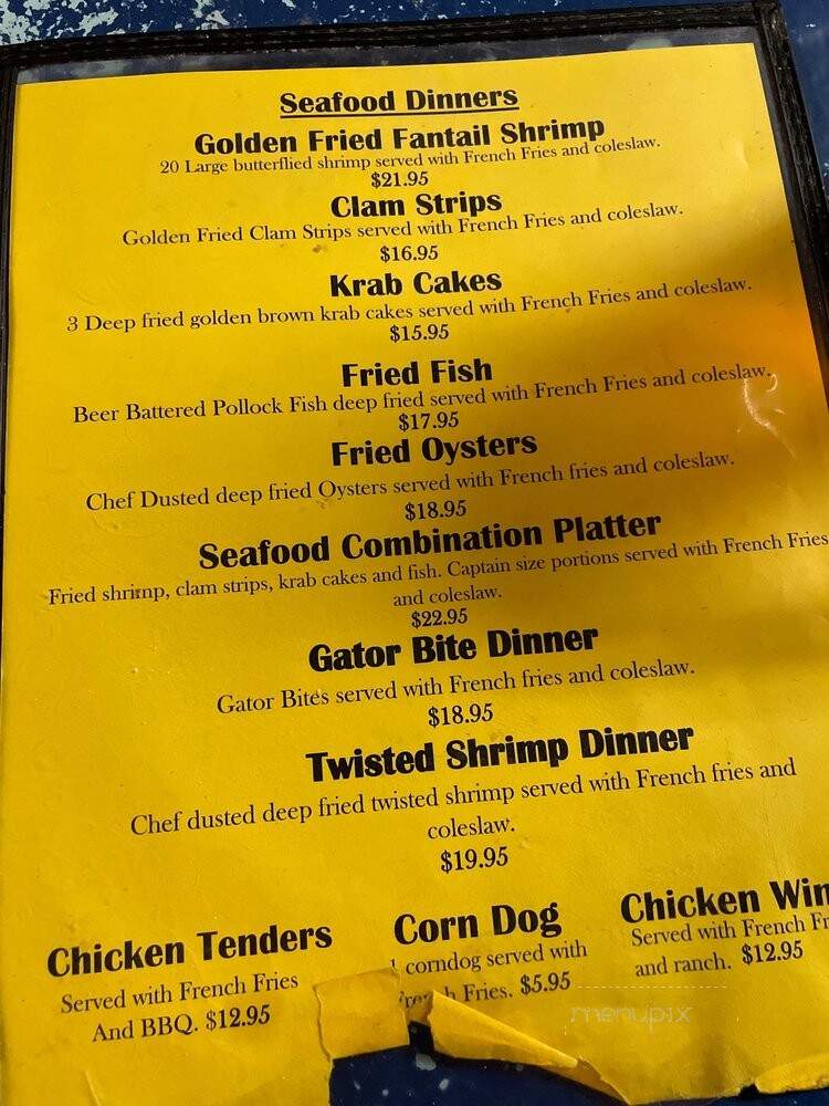 Lee & Rick's Oyster Bar - Orlando, FL menu_pic