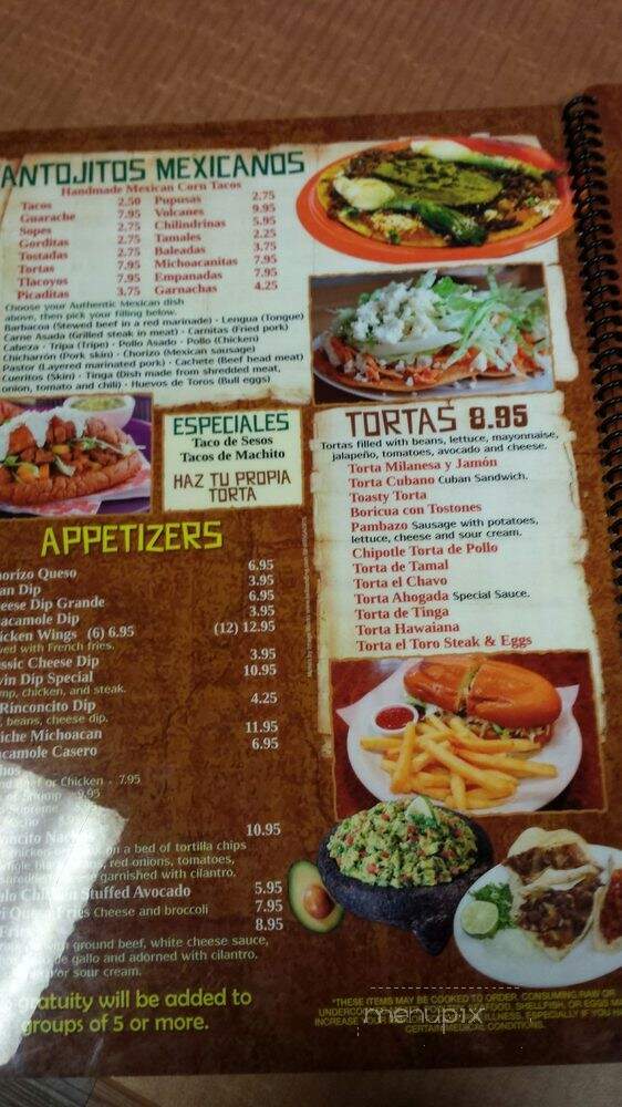 Mi Riconcito - Grovetown, GA menu_pic