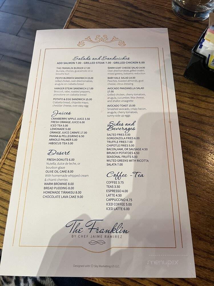 Franklin Tavern - Donnellson, IA menu_pic
