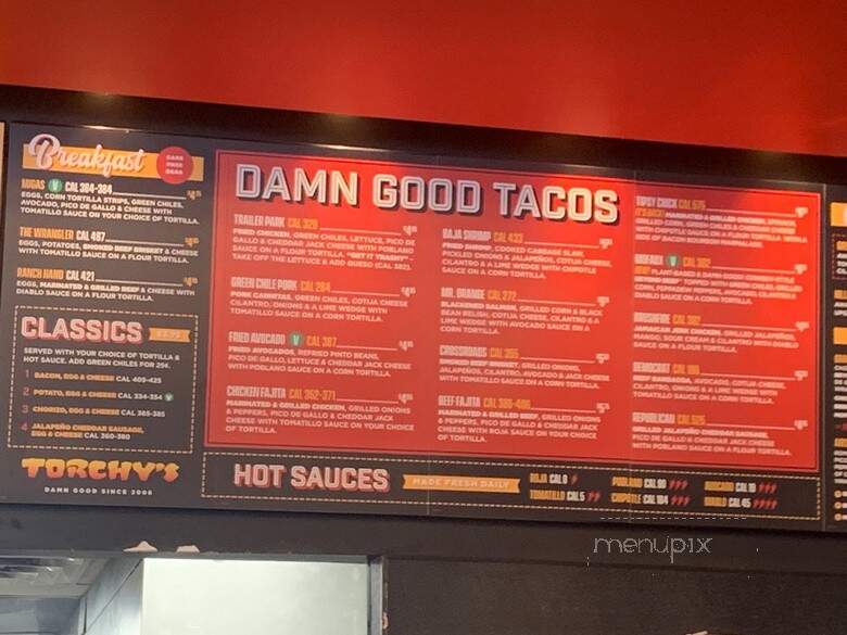 Torchy's Tacos - Austin, TX menu_pic