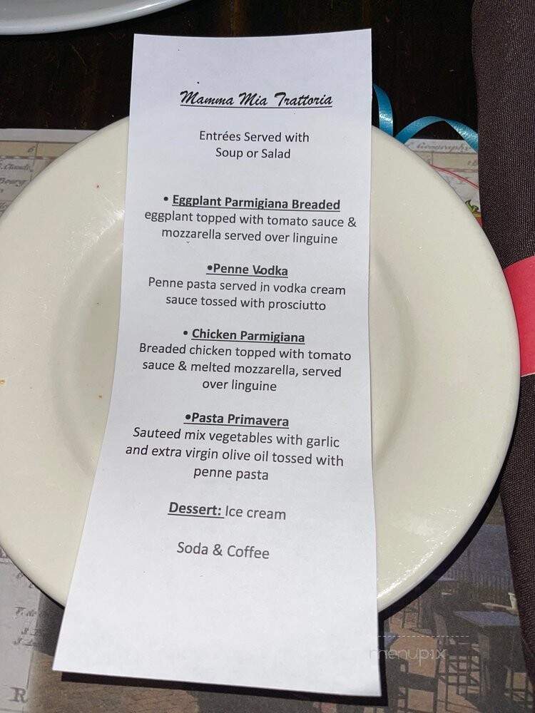 Mamma Mia Trattoria - Langhorne, PA menu_pic