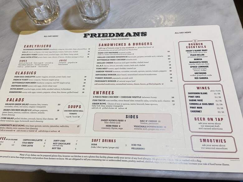 Friedman's Lunch - New York, NY