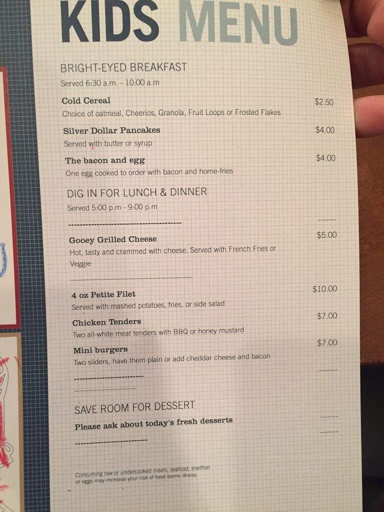 Chop House - Asheville, NC menu_pic