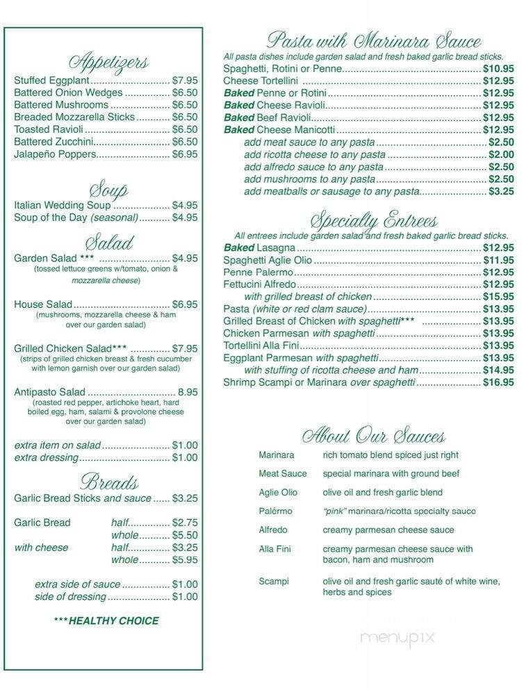 Picnic Pizza Italian Eatery - Zanesville, OH menu_pic
