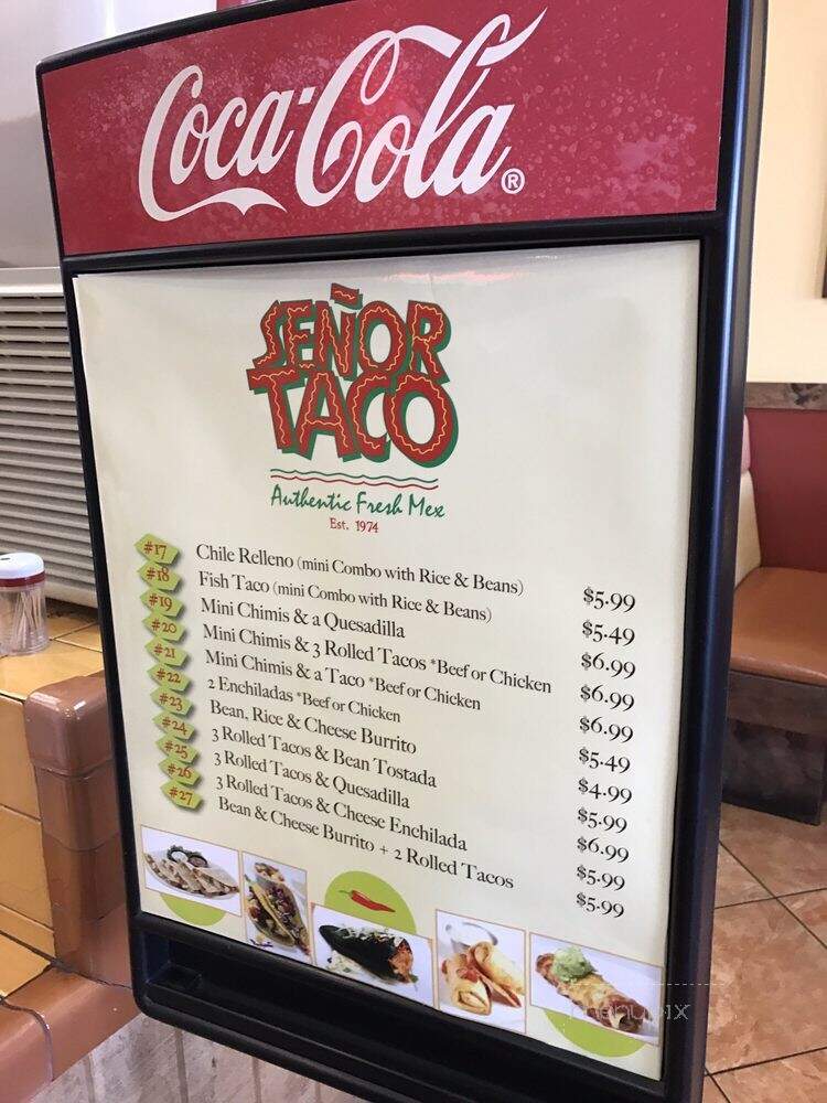Senor Taco - Litchfield Park, AZ menu_pic