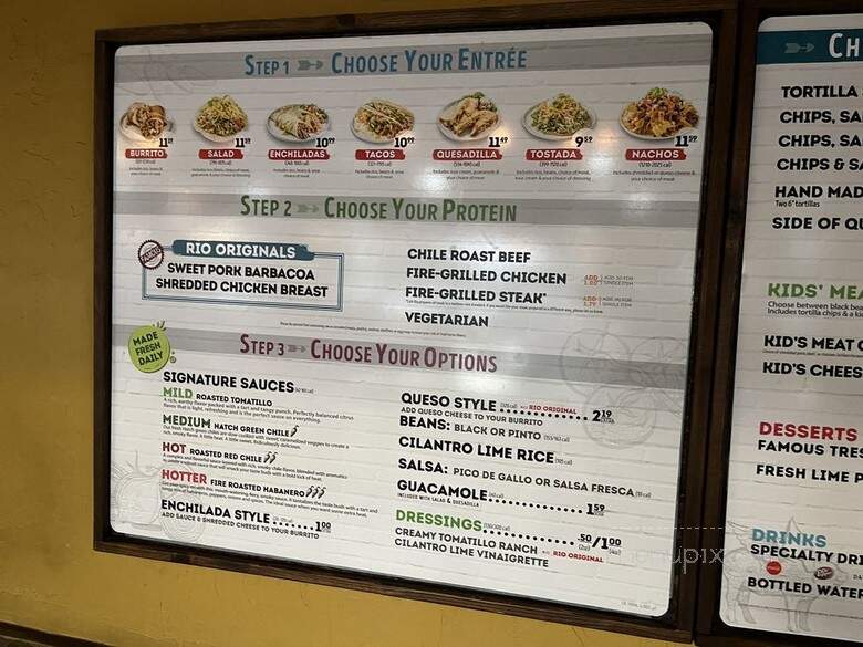 Cafe Rio - Las Vegas, NV menu_pic