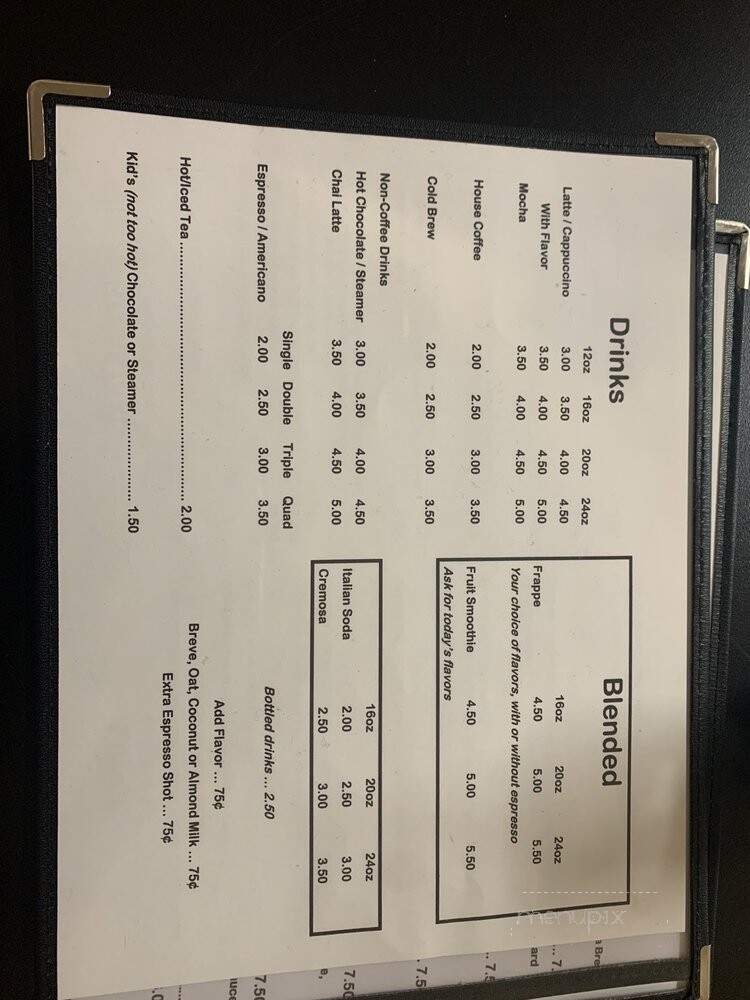 Carlton Coffee Company - Carlton, OR menu_pic