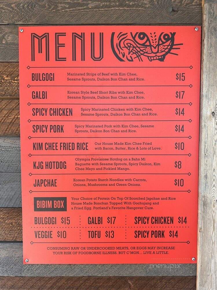 Kim Jong Grillin' - Portland, OR menu_pic